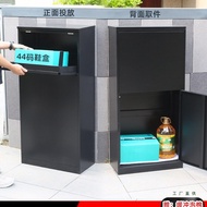 Front-loading, rear-access parcel locker for private villas, outdoor wall-mounted anti-theft deliver