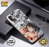 Case Samsung A01 casing hp Samsung A01 - Case Motif MONKEY D LUFFY ONE PIECE ( CASE KITA )- Pelindun