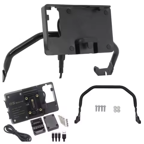 Motorcycle Mobile Phone Charging Stand Holder For BMW R1200GS R1250GS LC ADV R 1200 GS Adventure 12m