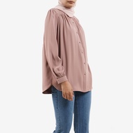 Poplook Rotceh Front Button Blouse