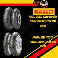 PIRELLI ANGEL SCOOTER &DIABLO ROSSO SCOOTER TUBELESS TIRE RIM15