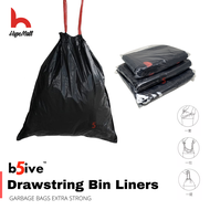 b5ive Garbage Bag/ Rubbish Bag Household Kitchen Thickened Tear-Free Extraction Drawstring Closing M