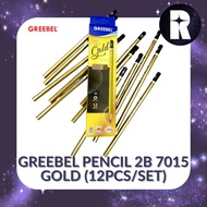 GREEBEL PENCIL 2B 7015 GOLD WOODEN PENCIL/ 2B (PCS)