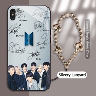 HP Tempered Glass case For Apple iphone X XR XS MAX Korean BTS Mobile Phone case Hard case Customhp 