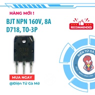 [1 CON] New Imported NPN D718 160V, 8A TO-3P Power Transistor