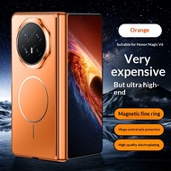 Luxury Plating Full Hinge Protection Frosted Magnetic Folding Phone Case For Honor Magic V6 Magic V5