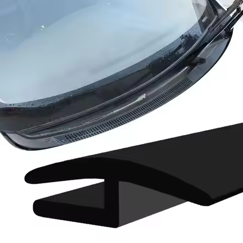 1.7M/5.6Ft Length Car Windshield Cowl Rubber Seal Strip Rubber H-Shape Profile Car Weather Stripping
