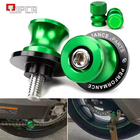 Motorcycle Stand Screw M8 Swingarm Spools Slider For KAWASAKI Z650 Z800 Z900 Z1000 Z1000SX ZX6R ZX10