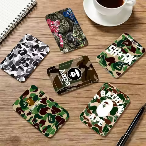 A Luxury Bathing A-Ape B-BAPE ID Card Holder Neck Strap Pendant Door Badge Holder Lanyards Keychain 