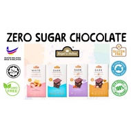 Royal de Dolton - Sugar Free Dark Chocolate 80% Cacao Vegan / White Chocolate (80g) - Halal , Gluten