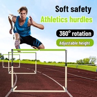 Safety soft hurdle rack adjustable and detachable track and field competition physical training disc