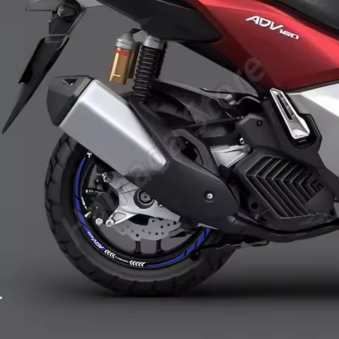 For OMIERMOTO ADV 160 ADV160 Motorcycle Wheel Sticker Rim Decals Stripe Tape Hub Accessories Waterpr