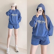 AG -ESSENTIALS KOREAN STYLE HOODIE SHORTS SET |COMFTY LOUNGEWEAR |MATCHING OUTFIT FOR WOMEN // MYS