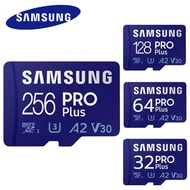 เมมโมรี่การ์ด SAMSUNG Micro SDXC 32 GB 64 GB 128 GB 256 GB Class 10 PRO Plus เมมโมรี่การ์ด (U3 160 MB/s.)memory card การ์ดหน่วยความจำ ไมโคร เอสดีการ์ด SD card