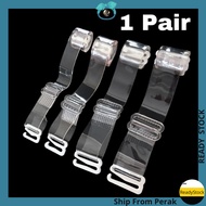 AIDA2pcs Clear Transparent Bra Strap Invisible Detachable Adjustable Women 隐形透明内衣肩带