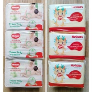 Combo of 90 Huggies Newborn Diapers for Babies 3-5kg (including 3 bags of 30 pieces each) Huggies Dr