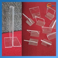 Acrylic Table Number Display for Cafe, Restaurant, Internet Cafe, Size 12cm x 8cm