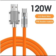 TYPE C CABLE 120W Fast Charging Type-C Data Cable FOR usb Android Data Cable