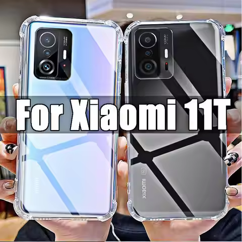 For Xiaomi 11T Clear Phone Soft Case HD Transparent for Xiaomi 11 T 6.67" 21081111RG Shockproof Anti
