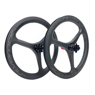 SILVEROCK Trispoke 3ซี่ล้อคาร์บอน16in 349ดิสก์เบรก Clincher สำหรับ FNHON GUST K3 PLUS พับจักรยานชุดล