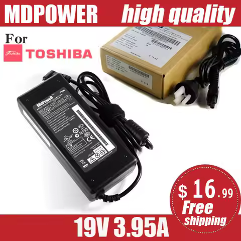 For Toshiba Laptop AC Adapter Charger 19V 3.95A ADP-75SB BB ADP-75SB AB PA-3468E-1AC3 PA-3715E-1AC3 