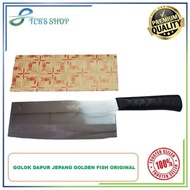 Golok Dapur Golden Fish Jepang Original 8 Inch / Pisau Dapur Original Jepang / Golok Daging Dan Tula