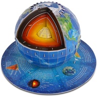 3D Puzzles for Kids Ages 8-10-12-14 Earth Globe DIY Geography Puzzle, Educational Learning Toys 3D J