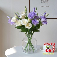 GIOVANNI Artificial Lisianthus Flowers, Real Touch Lifelike Fake Eustoma Flower, Photography Props B