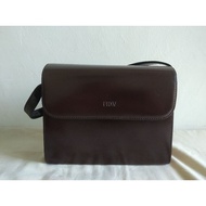 Fion Brand hand bag Dark Brown glossy preloved Material