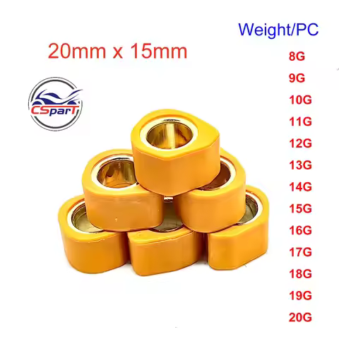 Racing Polygon Variator Roller 20x15 8G ~ 20G 6PCS A Set For PCX 125 150 160 HONDA SPI CLICK VARIO S