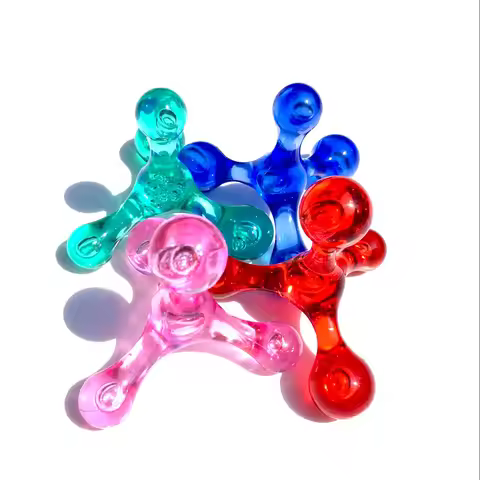 Useful 4 Balls Mini Manual Massager Arm Back Leg Head Foot Acupuncture Point Massager Tools Relaxati