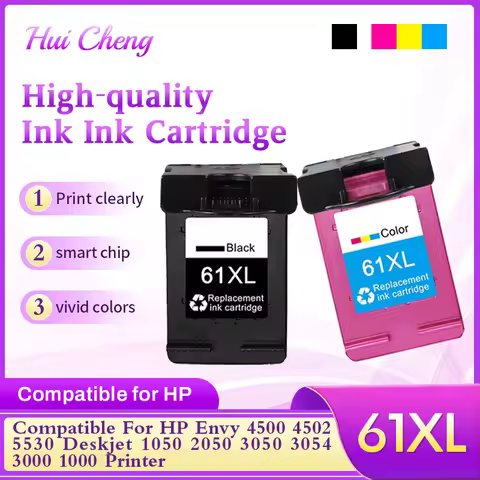 Ink Cartridge Compatible for HP 61 XL CH563WN CH564W Deskjet 1056 1000 J110a 1010 1510 2050 J510a