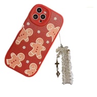 san* Lovely Beaded Phone Charm Fashionable Lace Accessory for Handbags and Mobiles