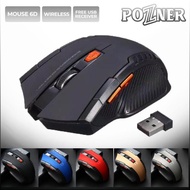 Mouse Gaming Wireless Pozner Mouse 6D Usb 2.4Ghz Optical Mouse