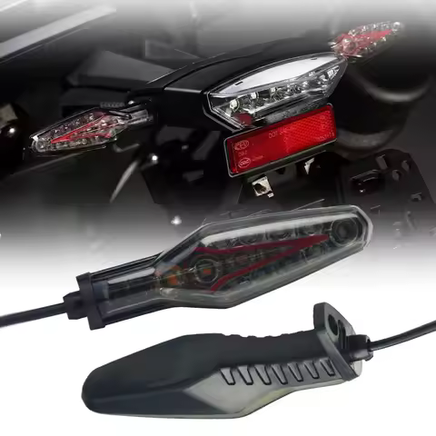 Motorcycle LED Turn Signal Rear Brake Tail Light Flashing Lamp For BMW R1250GS ADV M1000RR S1000RR S