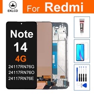 LCD Display For Xiaomi Redmi Note 14 4G 24117RN76G Touch Screen Digitizer Assembly 24117RN76E With F