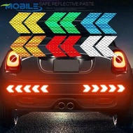 [ Featured ] Car Reflective Sticker - Arrow Sign Tape - PET Waterproof - Night Safety Warning Strips - High Reflective Tape - Auto Styling Sticker - For Car Bumper Trunk