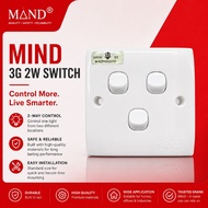 MIND 2K SERIES 3 GANG 2 WAY SWITCH