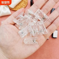 Medium-Goo card Clip badge Clip ID Clip DIY self-adhesive PP Clip Double-Sided Transparent Plastic b