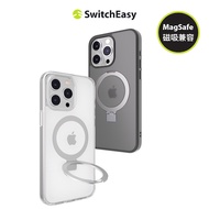 魚骨牌 SwitchEasy iPhone 15 MagStand M 磁吸立架防摔手機殼(支援 MagSafe)6.7吋 Pro Max-黑色