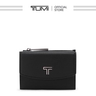 TUMI BELDEN SLG FLAP CARD CASE กระเป๋าใส่บัตร สีดำ/กันเมทัล