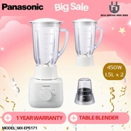 PANASONIC MX-EP5171 WSK Twin Jugs Lightweight 1.5L Blender 450W