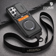 Anti-Drop Long Lanyard Card Holder Slot Case for Samsung Galaxy S25 Ultra S 25 Plus S25 FE S25ultra 