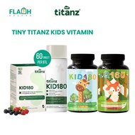 TINY TITANZ KID180+ / KID180 / IQ160 VITAMIN 60 TABLETS (untuk kesihatan mata, tingkatkan daya ingat