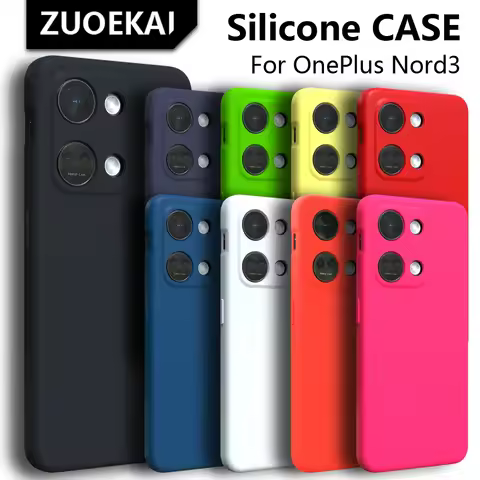 For OnePlus Nord3 Case High Quality Liquid Silicone Soft Cover For One Plus Nord 3 2 CE 5G N10 N100 