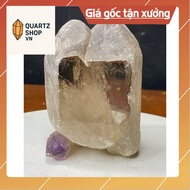 Smoky quartz stone with 2 transparent sides, size 10x7x5cm, weight 480g (2m1) 'VN