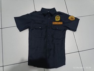 polo blue for security Guard with patches(name cloth) (agency name)(sosia)(padpao)