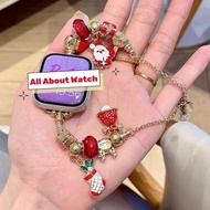 Pando Christmas Bracelet Strap Compatible With Smart Watch 10 9 8 7 6 5 4 3 2 1 Se Ultra And CD99 Ul