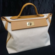 99新✨HERMES /愛馬仕2424金棕配色手拎包手提包Z刻21年💛正品保障