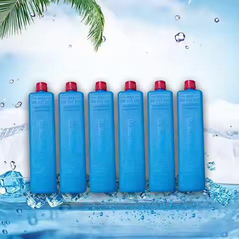6x Ice Boxes Multifuctional Freezer Packs Cooling Ice Packs Freezer Blocks Ice Blocks for Camping Fa